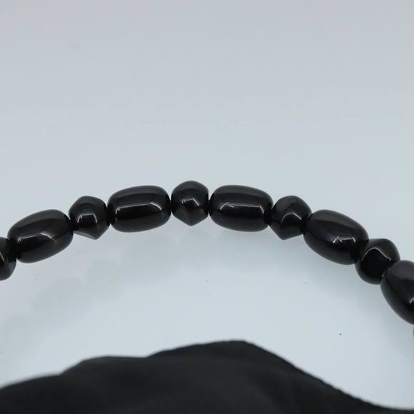 Christian Dior Maris Pearl Shoulder Bag Nylon Black Silver Auth fm4147 - Picture 8 of 16